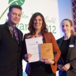 Chris Packham presents me with the Garden Media Guild New Talent Award. Chris Packham presents me with the Garden Media Guild New Talent Award.
